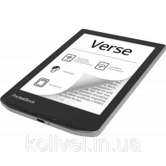 Електронна книжка PocketBook Verse (PB629) Mist Grey (PB629-M-CIS) Київ
