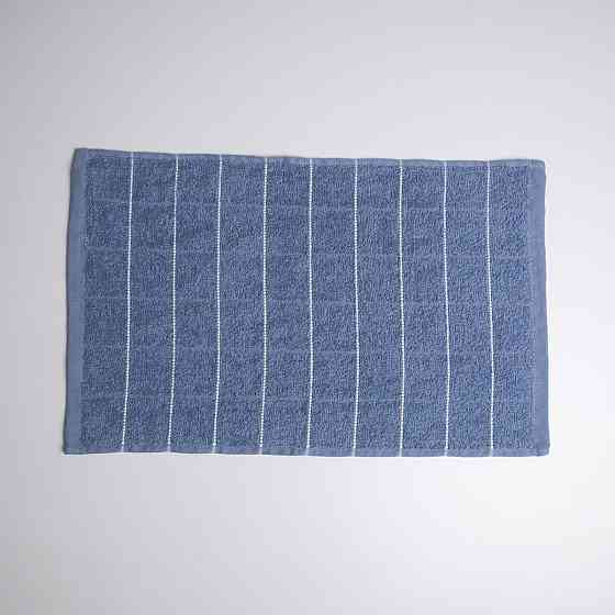 Махровий кухонний рушник зі смужками 30х50 см 400г/м2 GM Textile (Синій) Суми
