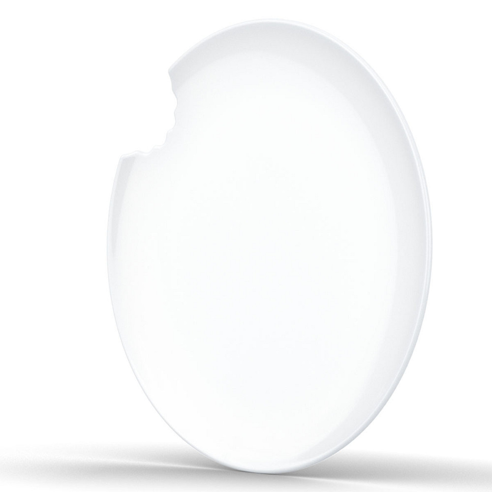 Набор надкусанных десертных тарелок Tassen 2 штуки (20 см) фарфор Белый Киев - изображение 4