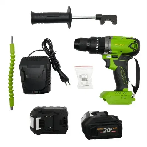 Безщітковий акумуляторний шуруповерт Procraft PA18BL  20 В  потужний Li‑Ion АКБ у кейсі з АКБ 4 А·год, шурупокрут  професійний Львів - фото 9