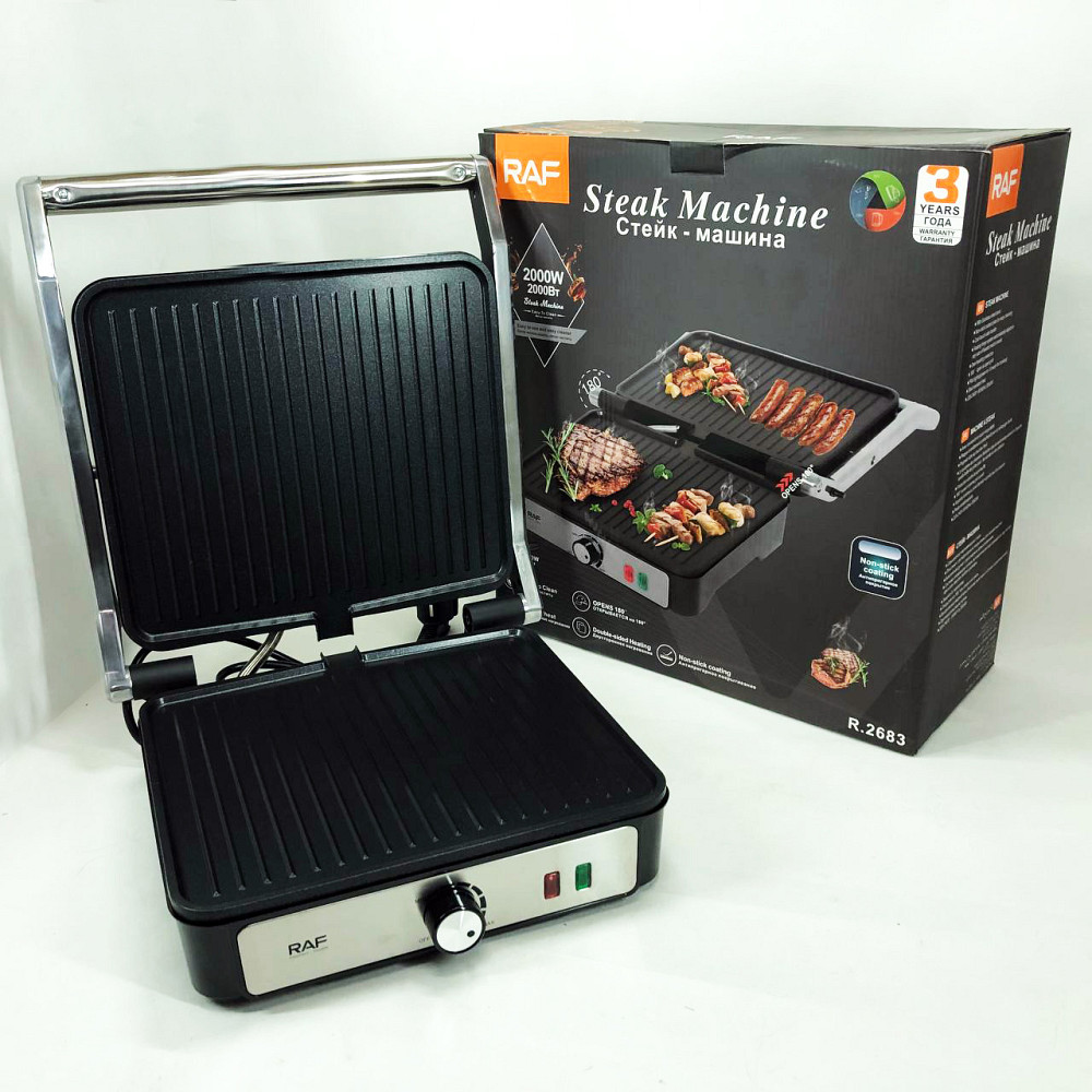 Хороший гриль электрический для дома, Настольный домашний гриль решетка для жарки мяса VR-11 Львов - изображение 16