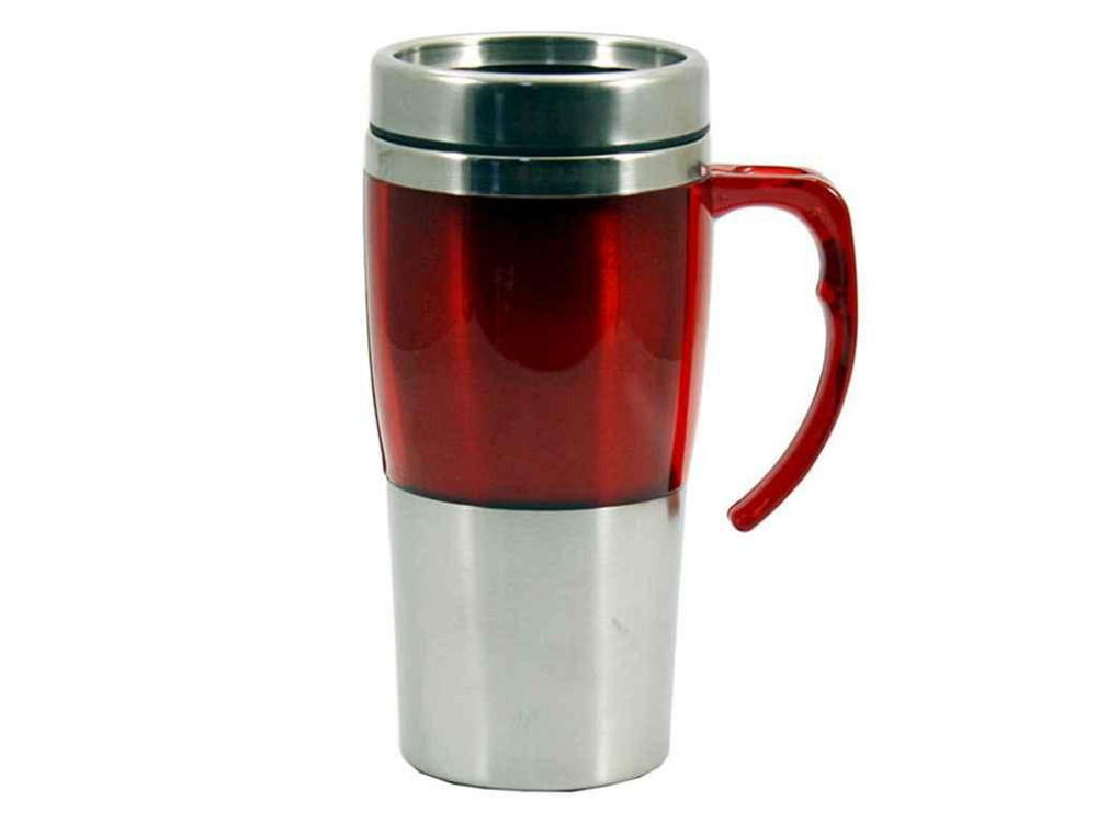 Термокухоль з ручкою 0,380л RED 16041-3 ТМ ZAUBERG   Solmir Київ - фото 1