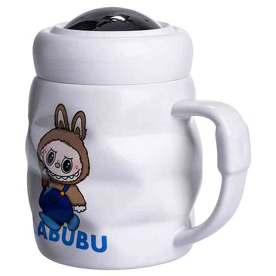 Yiwu Чашка порцелянова з кришкою Labubu 400 (мл) подарункова кружка прикольна чашка для дітей н Коломия