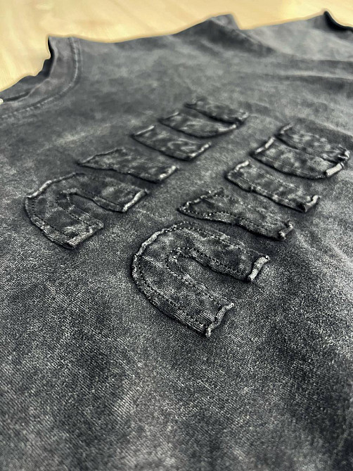 Костюм жіночий YUJIE YISHANG 7401 футболка з брюками тай-дай вишивка чорний, чорний, M Київ - фото 3