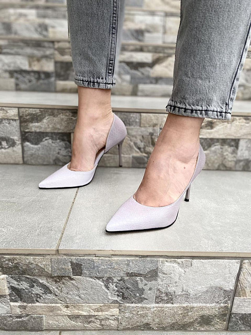 Туфлі жіночі TEE фіолетовий еко-шкіра каблук 9см 36р ( -123) Коломыя - изображение 2