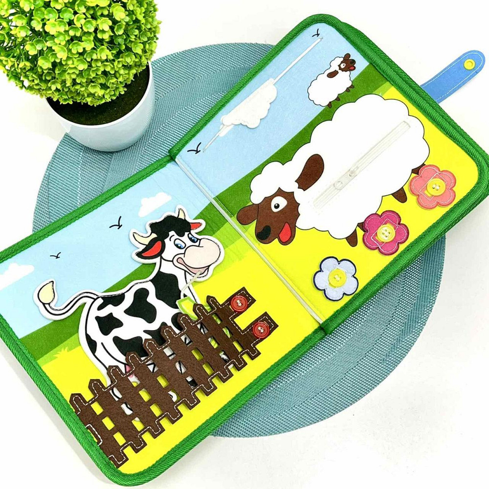 Бізіборд-книга фетрова з активностями 21×6×22 см (C 71085) Чернигов - изображение 3