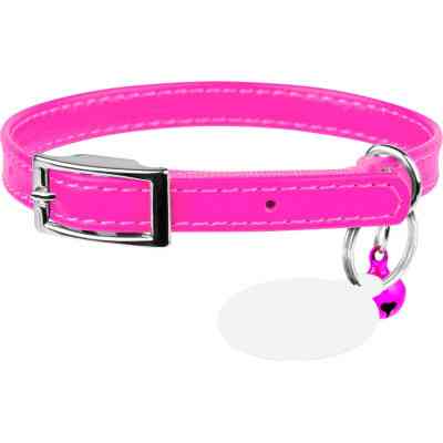 Ошейник для животных WAUDOG Glamour с QR паспортом Д 17-20 см розовый (32757) Винница