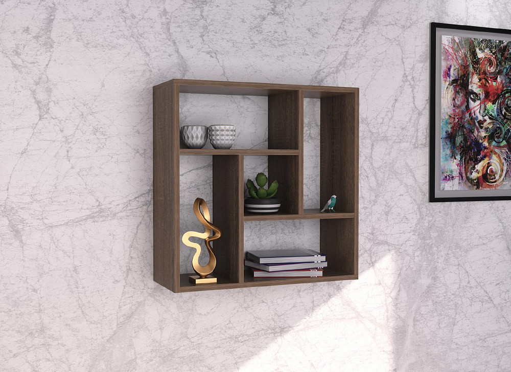 Полиця навісна П-3, Дуб Сонома Трюфель, 610/230/610 Львів - фото 3