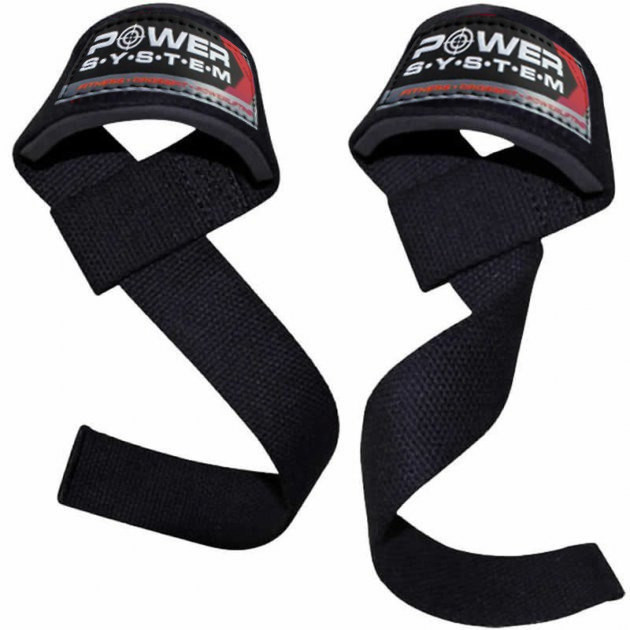 Лямки для тяги Power System PS-3400 Power Straps Black/Red Кам'янське - фото 3