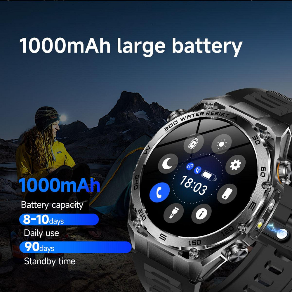 Умные смарт часы Smart Flash Rubber Silver (2 ремешка) Винница - изображение 6