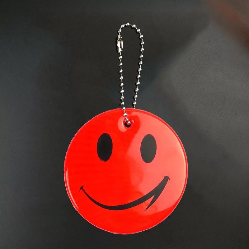 Брелок фликер Смайлик 65 мм красный Киев - изображение 1