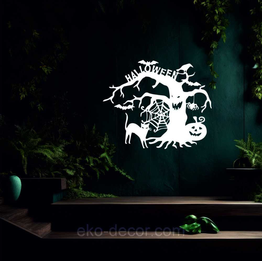 Декоративное настенное Панно «Хэллоуин», Декор на стену 90*73 см, Белый Киев - изображение 3