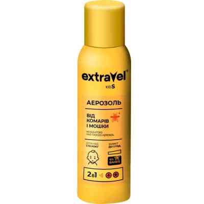 Аэрозоль от насекомых Extravel Kids От комаров и мошек 80 мл (4820184441521) Винница