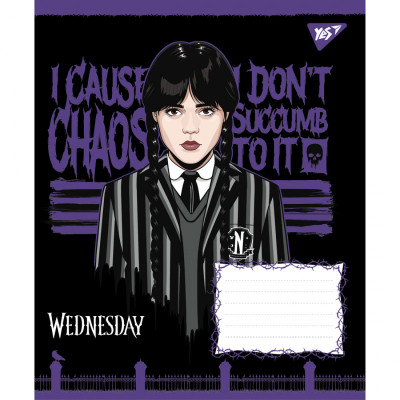 Зошит Yes Wednesday Школа Загадок А5 48 аркушів клітинка (768266) Вінниця - фото 2