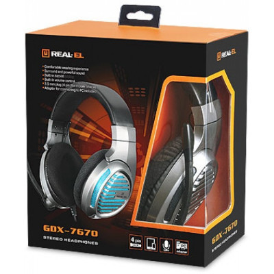 Наушники REAL-EL GDX-7670 Gun Metal Винница - изображение 7
