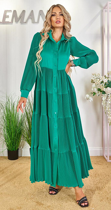 Шовкове плаття плісе (44) Київ - фото 4