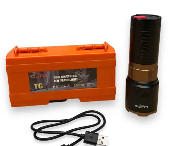 Акумуляторний Ліхтарик ручний TG CB X53 LASER LED з лазерним покажчиком (9970) Одеса - фото 1