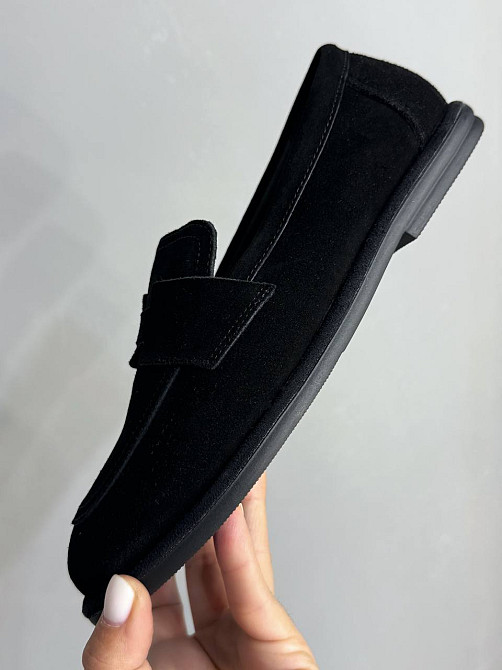 Туфлі жіночі Hengji 560-1 лофери замшеві чорні, 36, 23 см Київ - фото 6