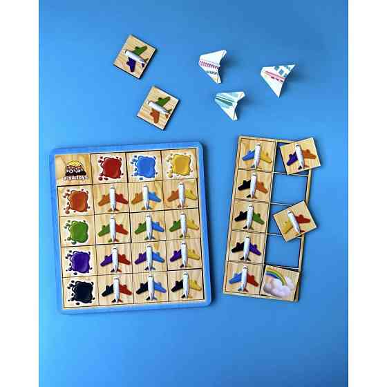 Деревянный пазл-сортер 