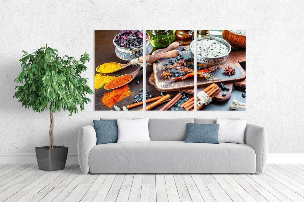 Модульна картина у вітальню/ спальню  Смак приправ  ART-245_3A 100х150 см Київ - фото 2