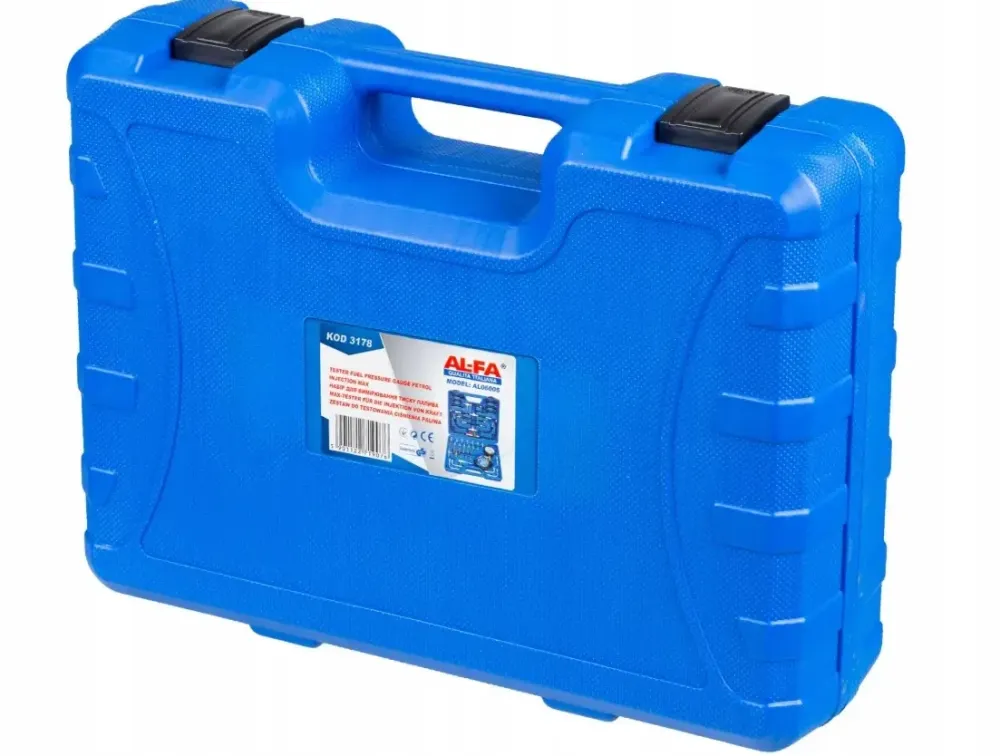 Манометр перевірки тиску в бензинових двигунах ALFA  з адаптерами тестер тиску для системи подачі палива 0–10 бар для СТО Львів - фото 3