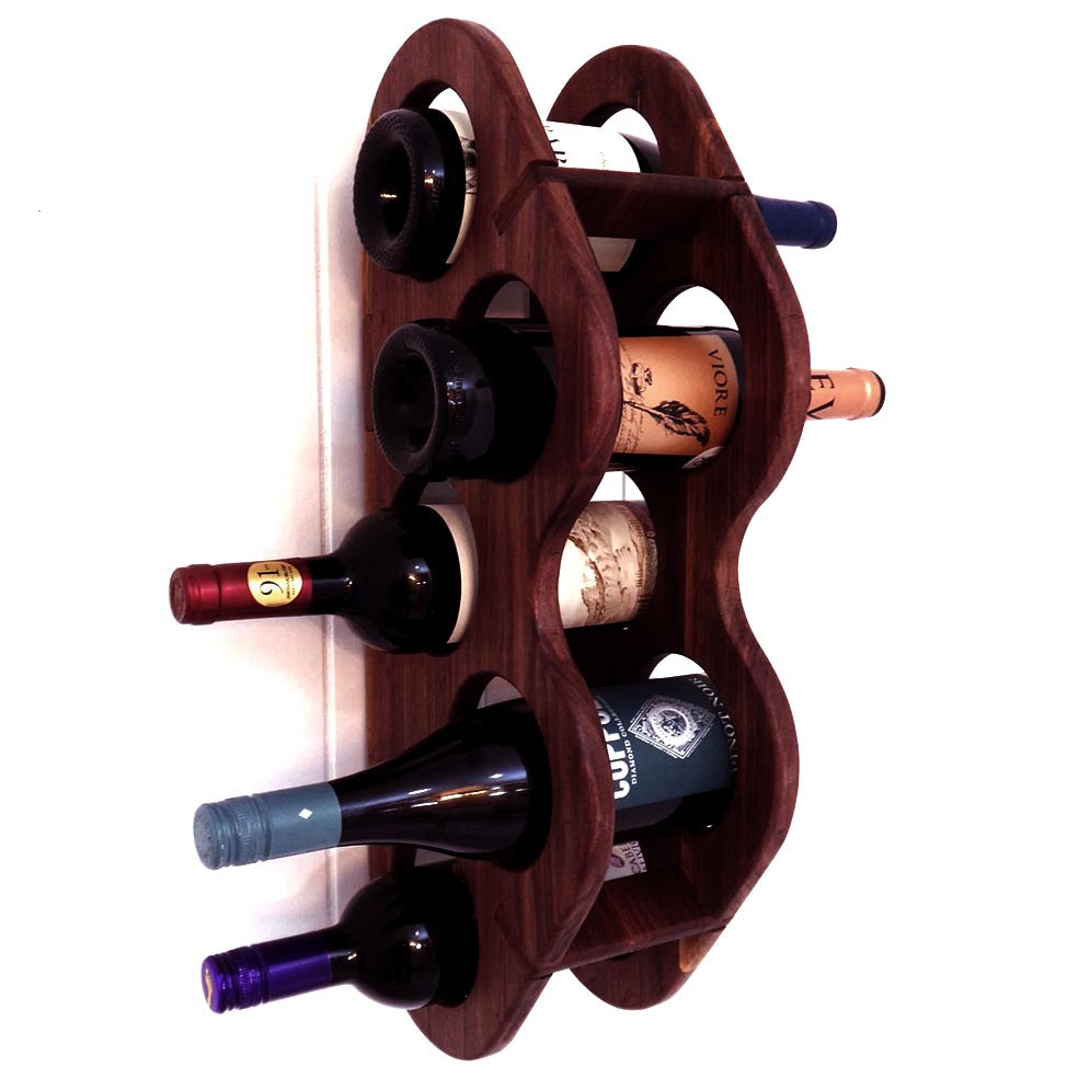 Настенная винная полка 