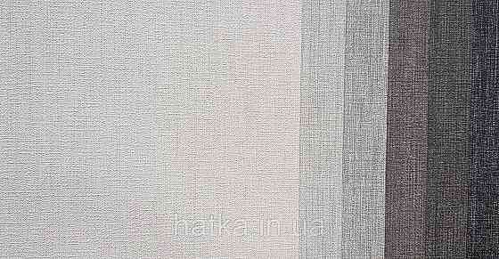 Шпалери вініл на флізеліні гарячого тиснення DU&KA Him 1.06х10 однотон тонкі смужки чорні графіті з глянцем Київ