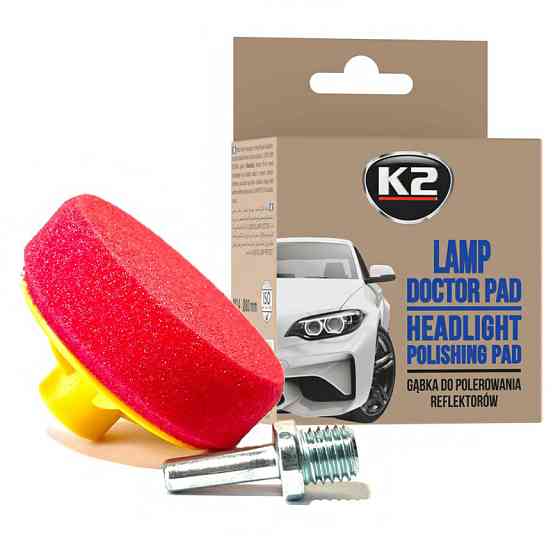 Губка для полировки фар K2 Lamp Doctor Pad 80мм Львов