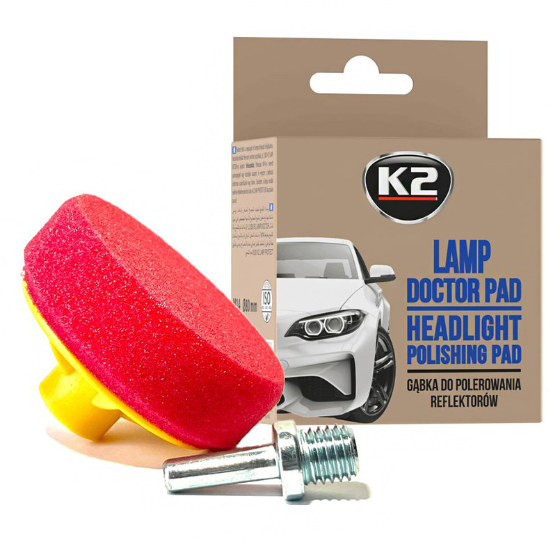 Губка для полировки фар K2 Lamp Doctor Pad 80мм Львов - изображение 1