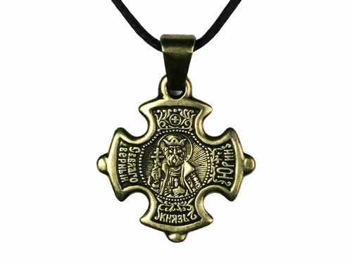 Натільна кулон іконка Юрій Київ - фото 1