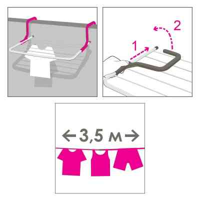 Сушарка для білизни Eurogold На батарею 3 м (0303) Вінниця