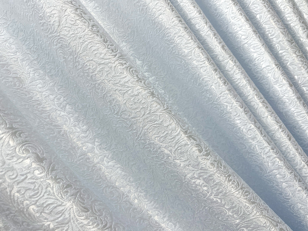 Комплект готових штор VR-Textil Софт Вензель № 2042ш Холодний білий 100х275 см 2шт (31-0048) Київ - фото 6