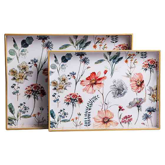 Yiwu Набір прямокутних підносів для подачі їжі 2 (шт) 40×30×4 (см) гарні декоративні таці для к Коломыя