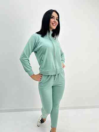 Жіночий спортивний костюм "Advice" оптом | Батал | Розпродаж моделі Фісташковий, 50-52 Київ