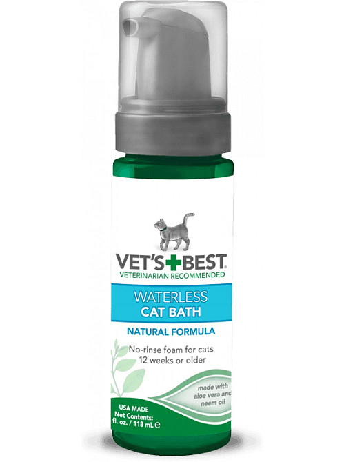 Vet`s Best Waterless Cat Bath (Ветс Бест Ватерлесс Кет Баз) для швидкого очищення шерсті без води для котів Запоріжжя - фото 1