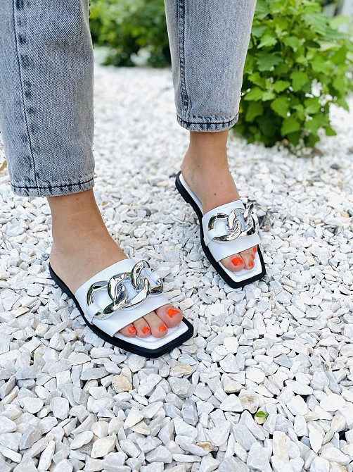 Sothby 's Шльопанці жіночі Sothby 's M-501 білі (літо, шкіра натуральна) (4612) Коломыя - изображение 9