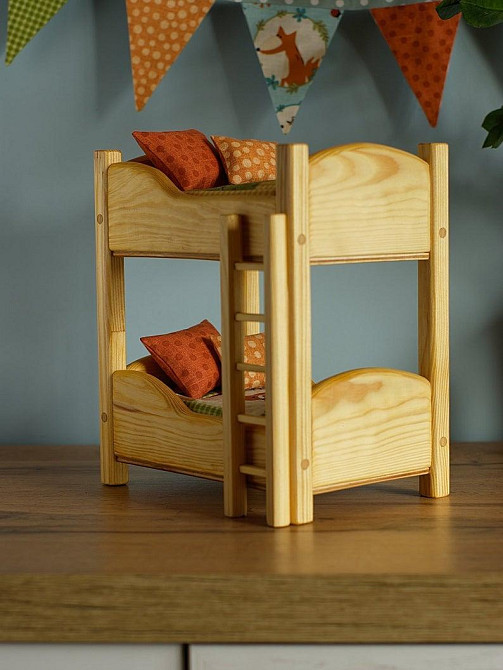 Ліжко для ляльок "Мулан" ваніль Миколаїв - фото 2