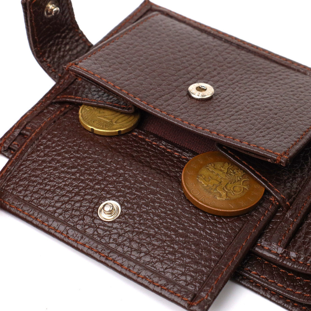 Практичный горизонтальный кошелек для мужчин из натуральной кожи флотар (CANPELLINI) Киев - изображение 2