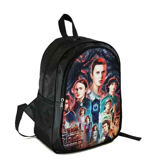 Рюкзак підлітковий/шкільний 38×28 см з принтом Дуже дивні справи / Stranger Things на два відділення для хлопчика, дівчин (4406) Київ