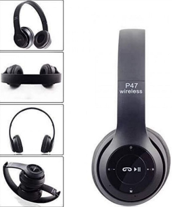 Бездротові навушники P47 Wireless — Bluetooth, MP3, мікрофон. Харків - фото 1