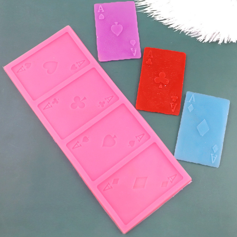 Молд силиконовый Карты 84 на 214 мм розовый Киев - изображение 7