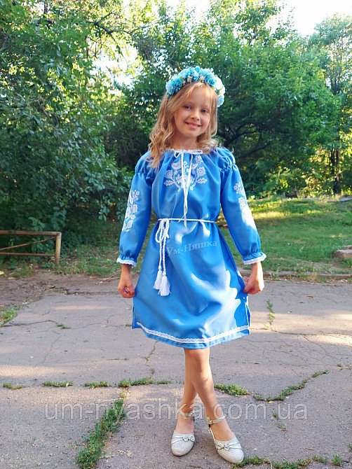 Дитяча сукня-вишинка вишите плаття "Пташечки" Кривий Ріг - фото 4