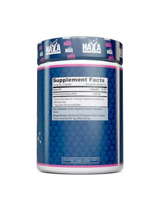 МСМ Haya Labs MSM 500 mg 180 caps Луцк - изображение 2
