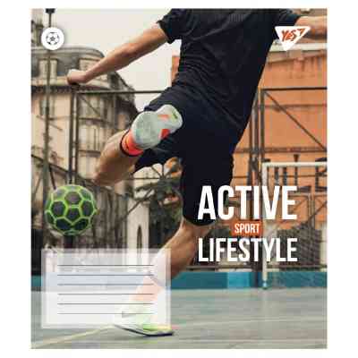 Зошит Yes Active lifestyle А5 48 аркушів клітинка (767712) Вінниця