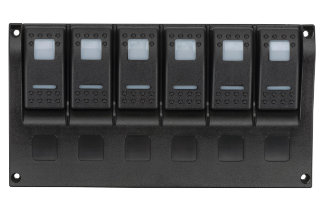 Панель Переключателей 6-Ти Клавишная С Индикаторами Включения для катеров и лодок Киев - изображение 2