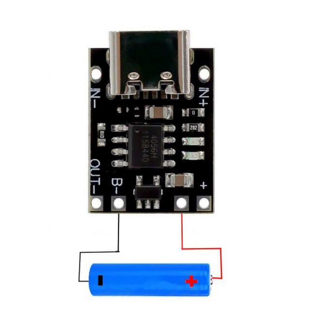 Tp4057 Usb-Type-C 5В 1А мини контроллер заряда с защитой Киев - изображение 3