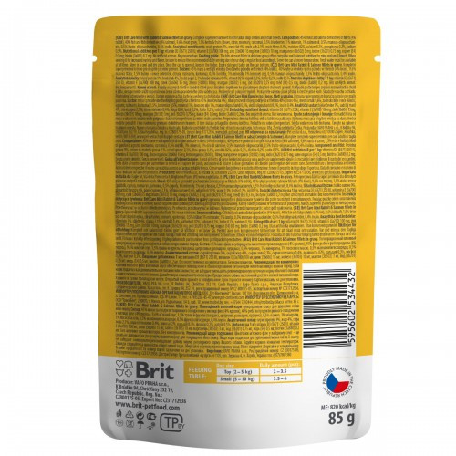 Корм влажный Brit Care Mini для взрослых собак миниатюрных пород филе с кроликом и лососем в соусе 85 г Киев - изображение 3