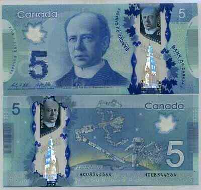 Canada Канада - 5 Dollars 2016 ( 2021 ) UNC P. 106d signatures: Wilkins and Macklem Полтава