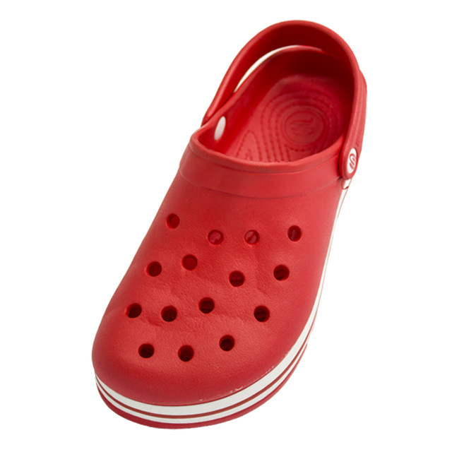 Шаги жіночі сабо "Like Crocs" шльопанці щоденні закриті червоні гумові Київ - фото 8