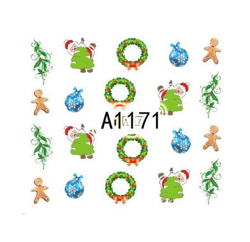 Новогодние наклейки на ногти Киев - изображение 2